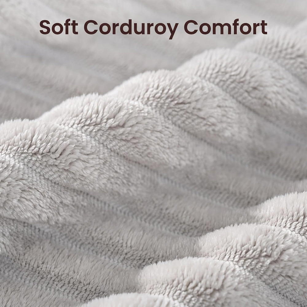 COPIAE Oversized Corduroy Chaise Lounge Chair, Plush Upholstered Sleeper Chai...