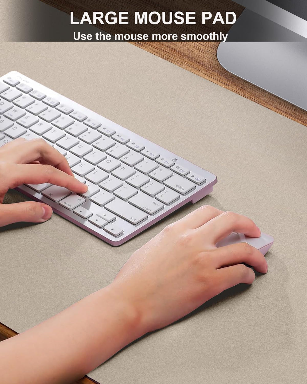 Extra Large Desk pad, Leather Desk Pad Protector,Office Desk Mat,Mouse Pad, N...