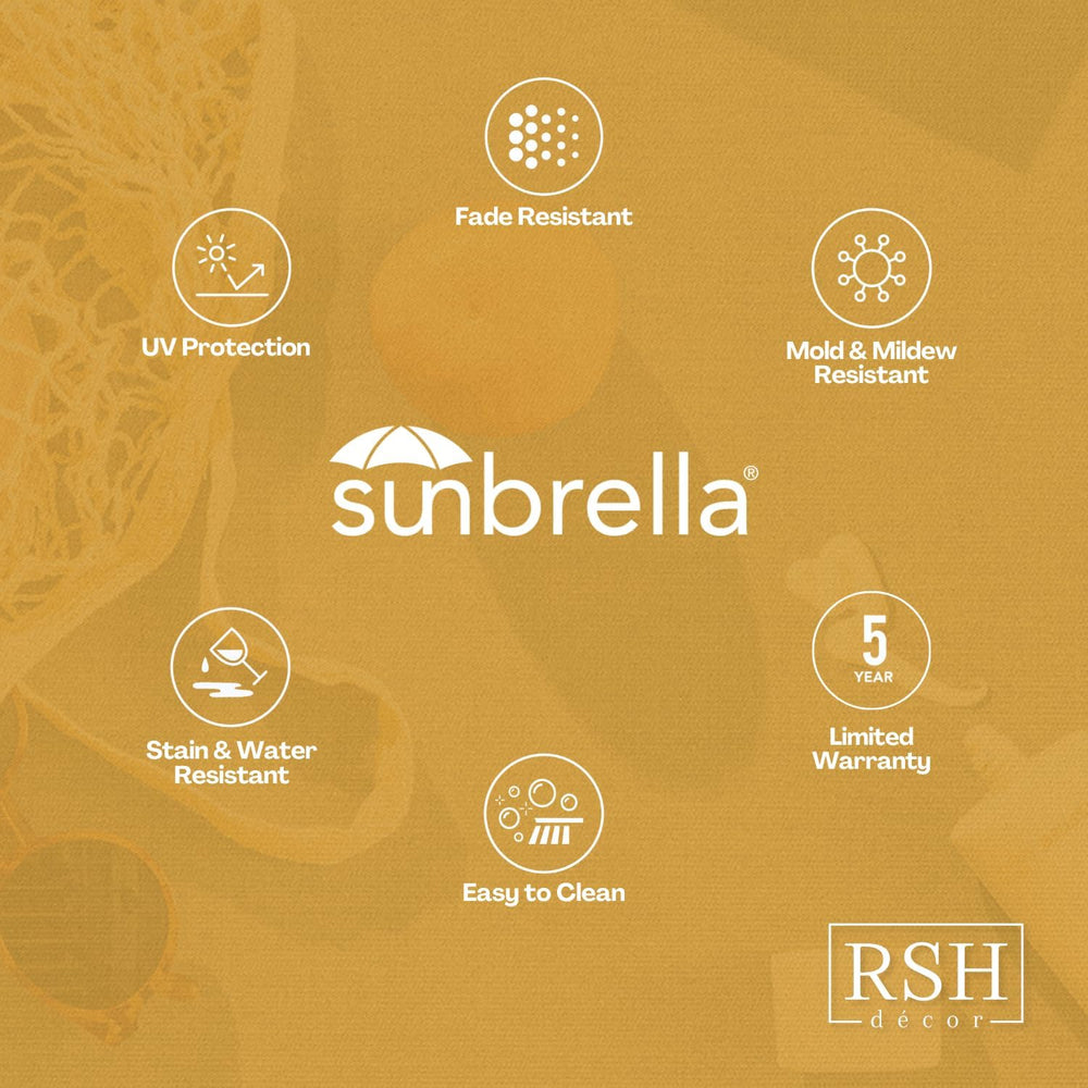 RSH DECOR: Sunbrella Pillow Covers Set of 4 | Covers Only - 20" x 20&quo...