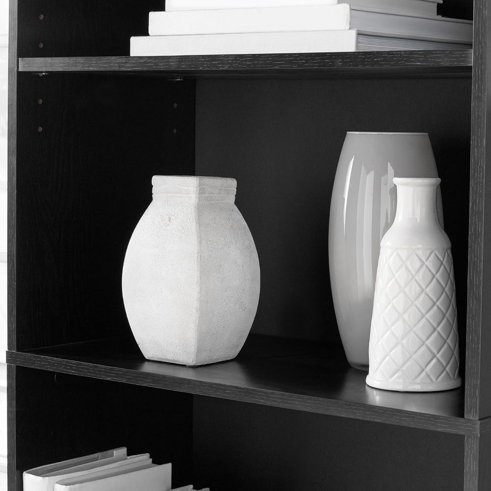 Mainstay` 71" 5-Shelf Standard Bookcase (Black)