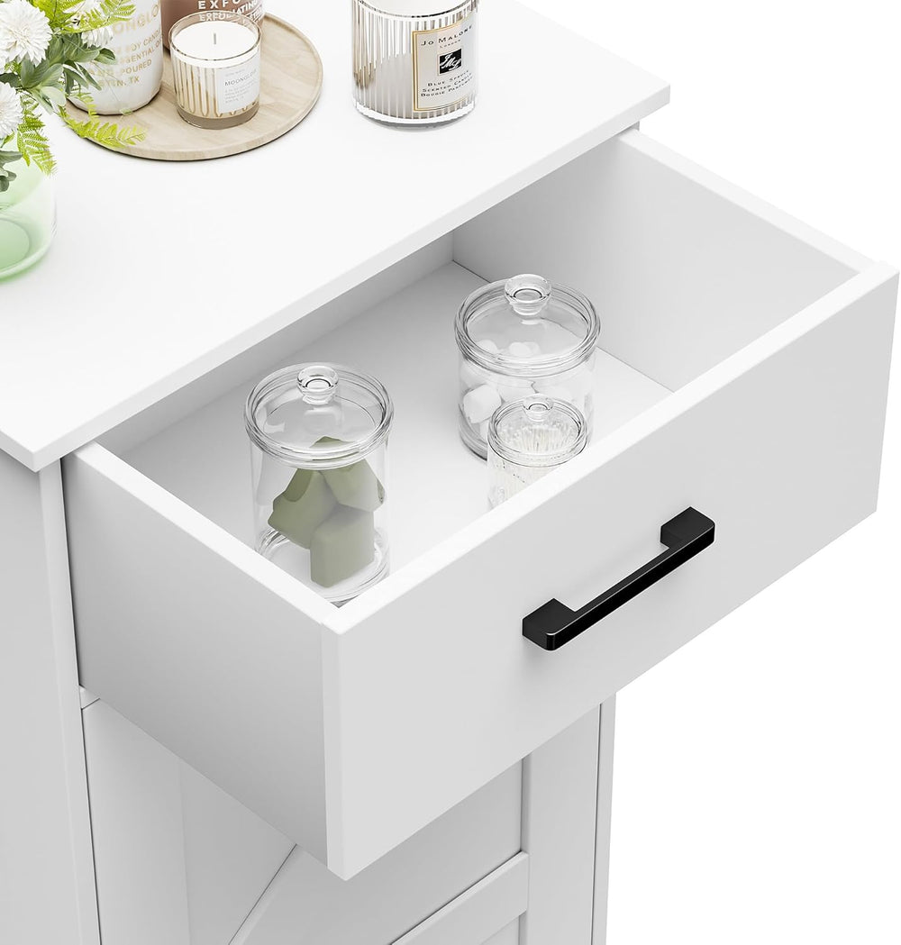 Bathroom Storage Cabinet with Drawer & Adjustable Shelf