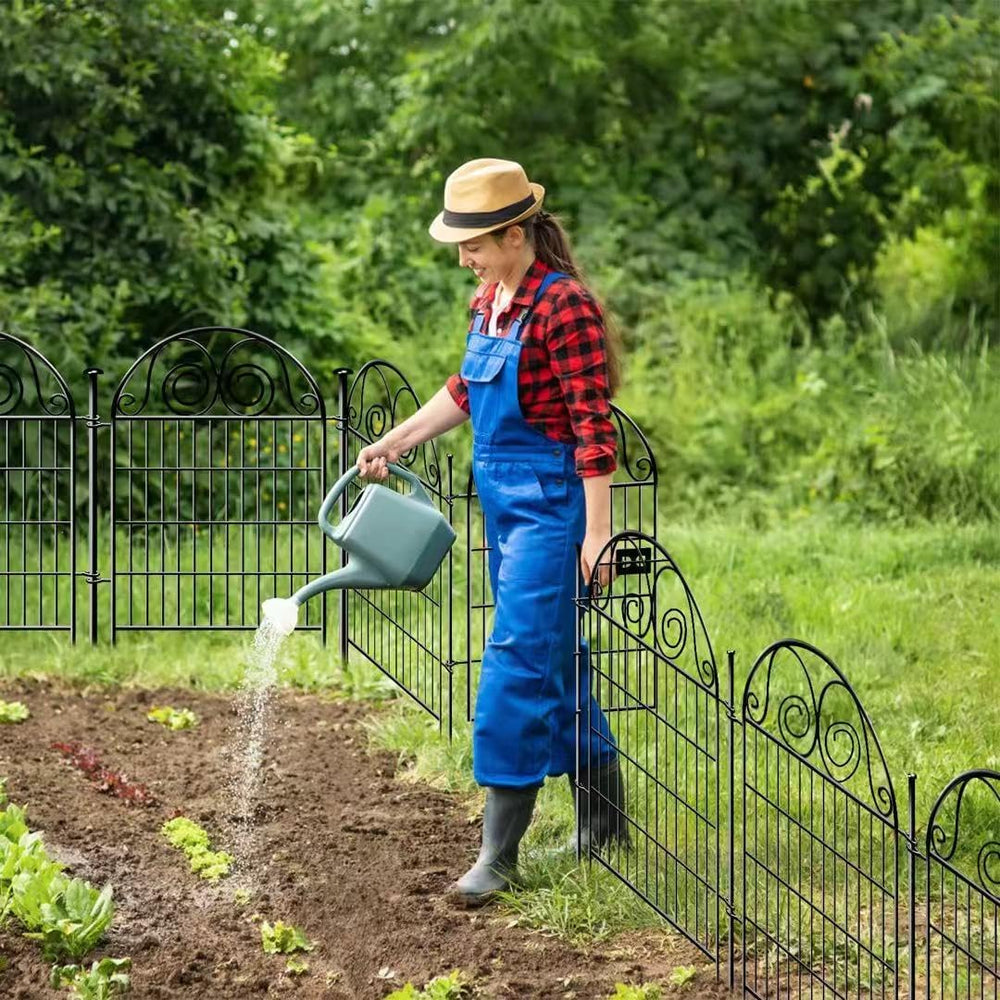 Getlay Tall Garden Animal Barrier Fence With Gate,40 in(H)×27 in(L) 12 Panels...