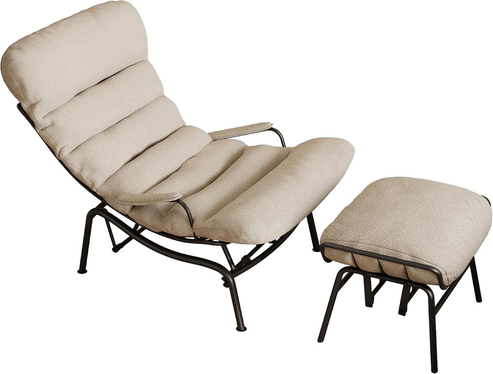 HOOOWOOO Cozy Rocking Chair,Chaise Lounge Chair Indoor,Accent Chair with Otto...