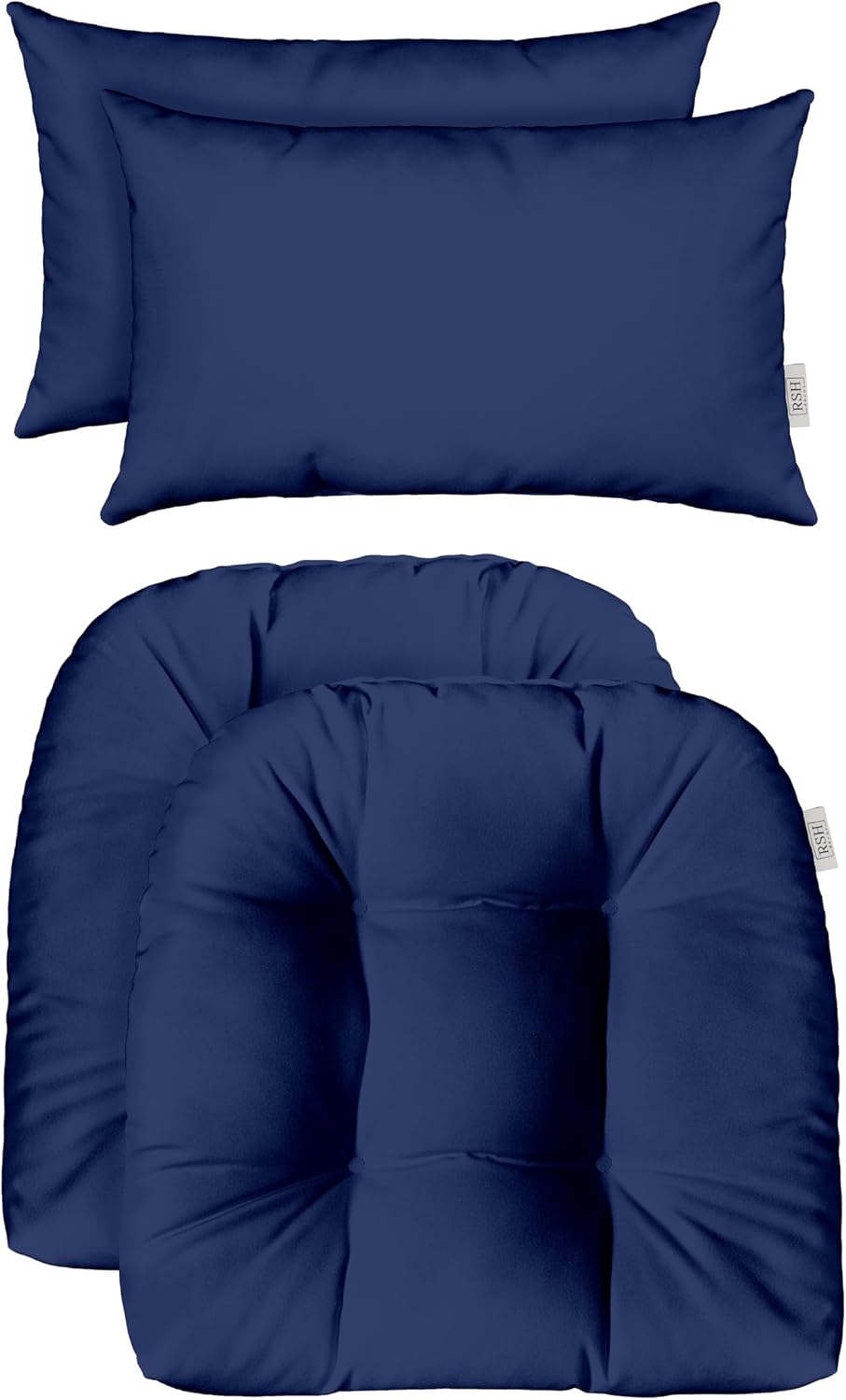 RSH DECOR: Tufted U-Shapes & Lumbars 2 of Each | 22" x 22" &...