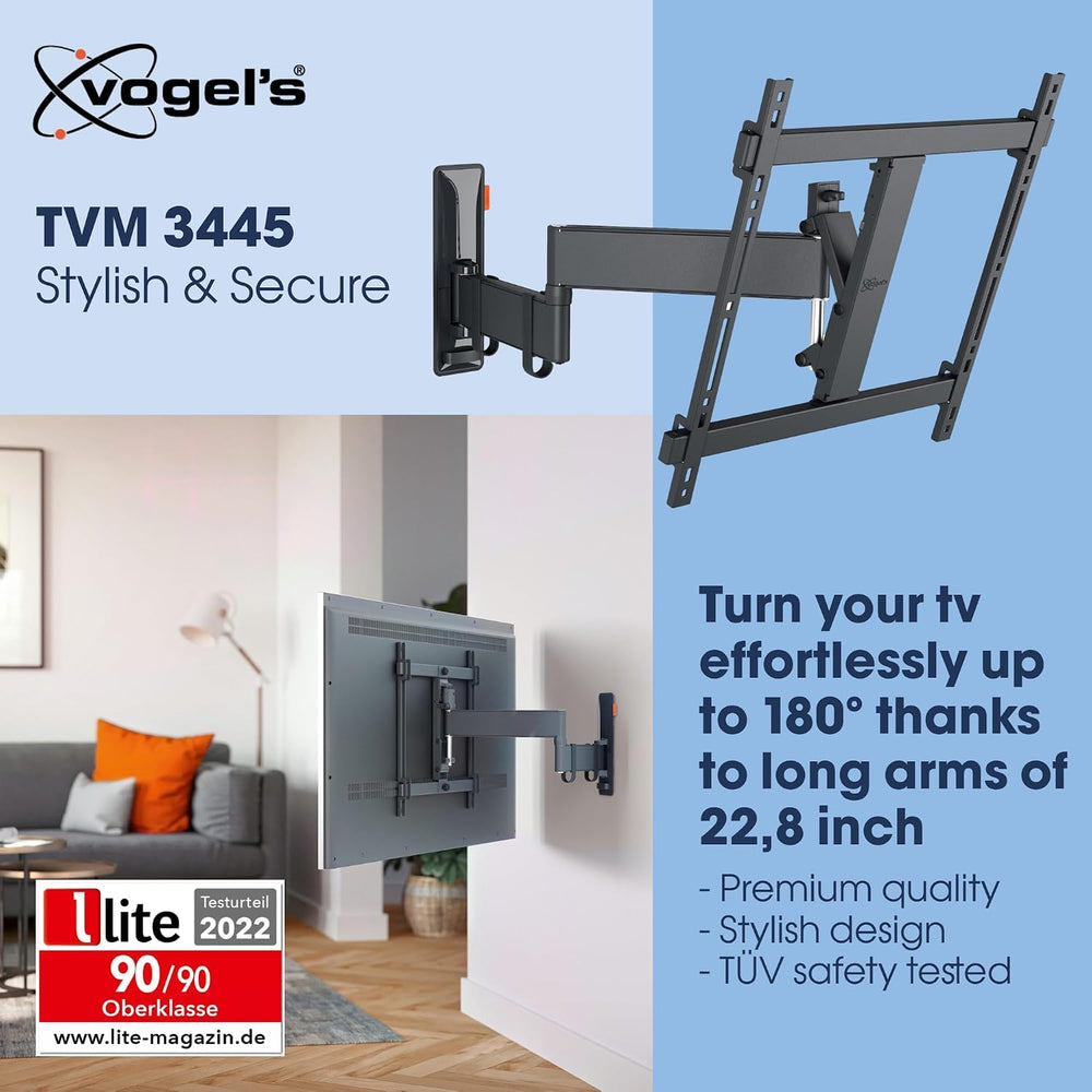 Vogel's TVM 3445 Full-Motion TV wall Bracket for 32-65 inch TVs, Max. 55 ...