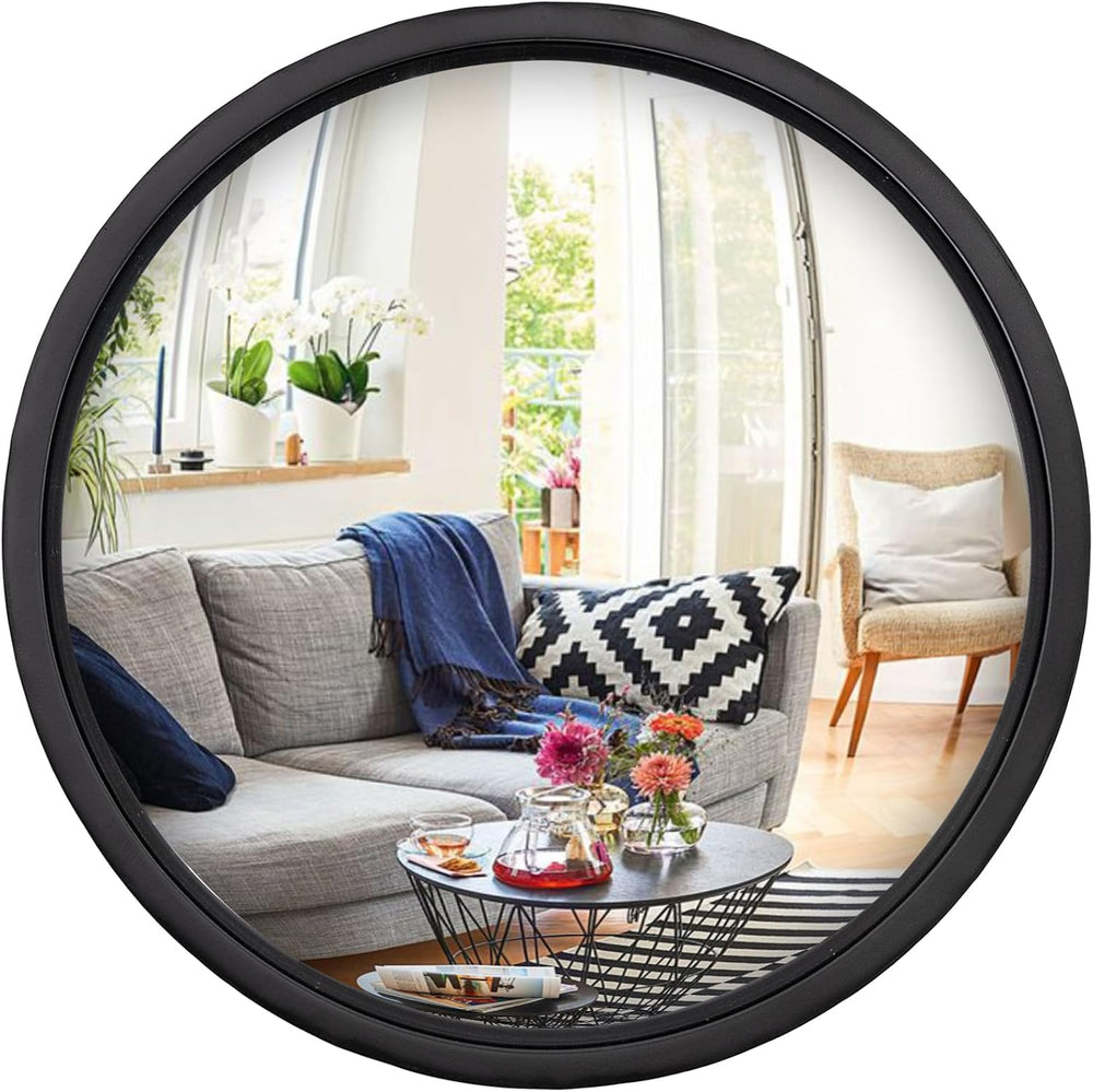 12" Gold Round Convex Mirror, Small Wall Mirrors Decorative