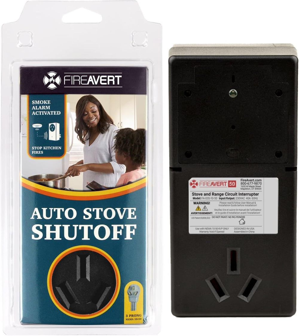 FireAvert - Electric Auto Stove Shut-Off Safety Device (3 or 4 Prong), Oven M...
