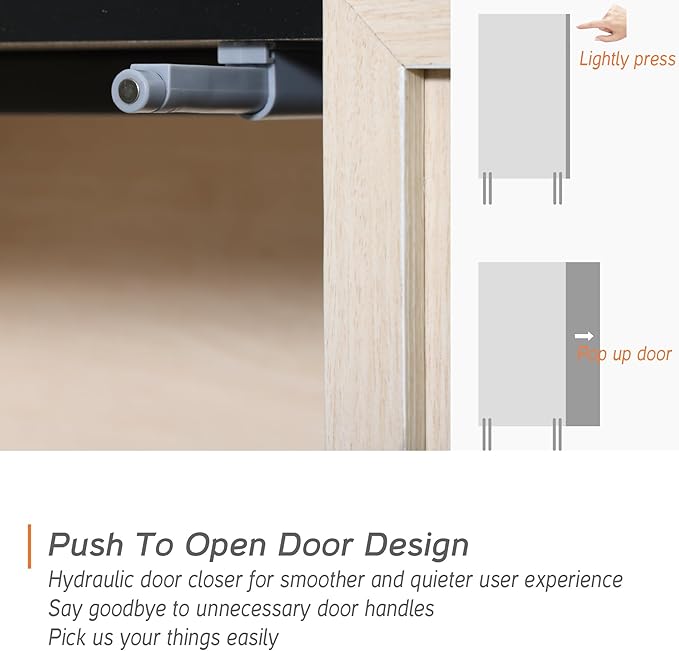 WAMPAT Multifunctional TV Stand for 32-75 Inch TVs, Modern TV Console with La...