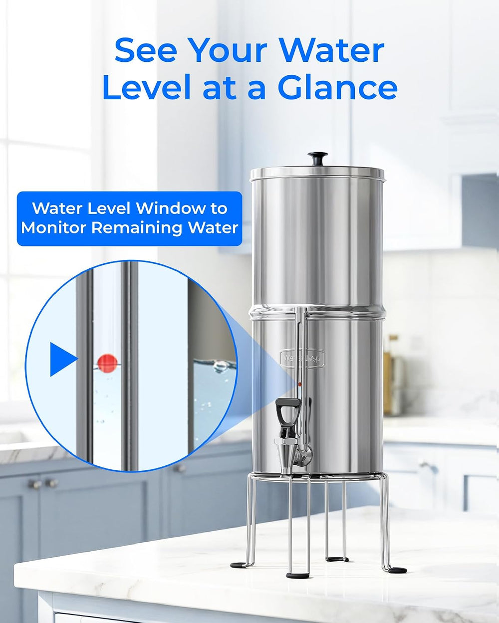 Waterdrop TK-FS Gravity Water Filter System, NSF/ANSI 42&372 Standard
