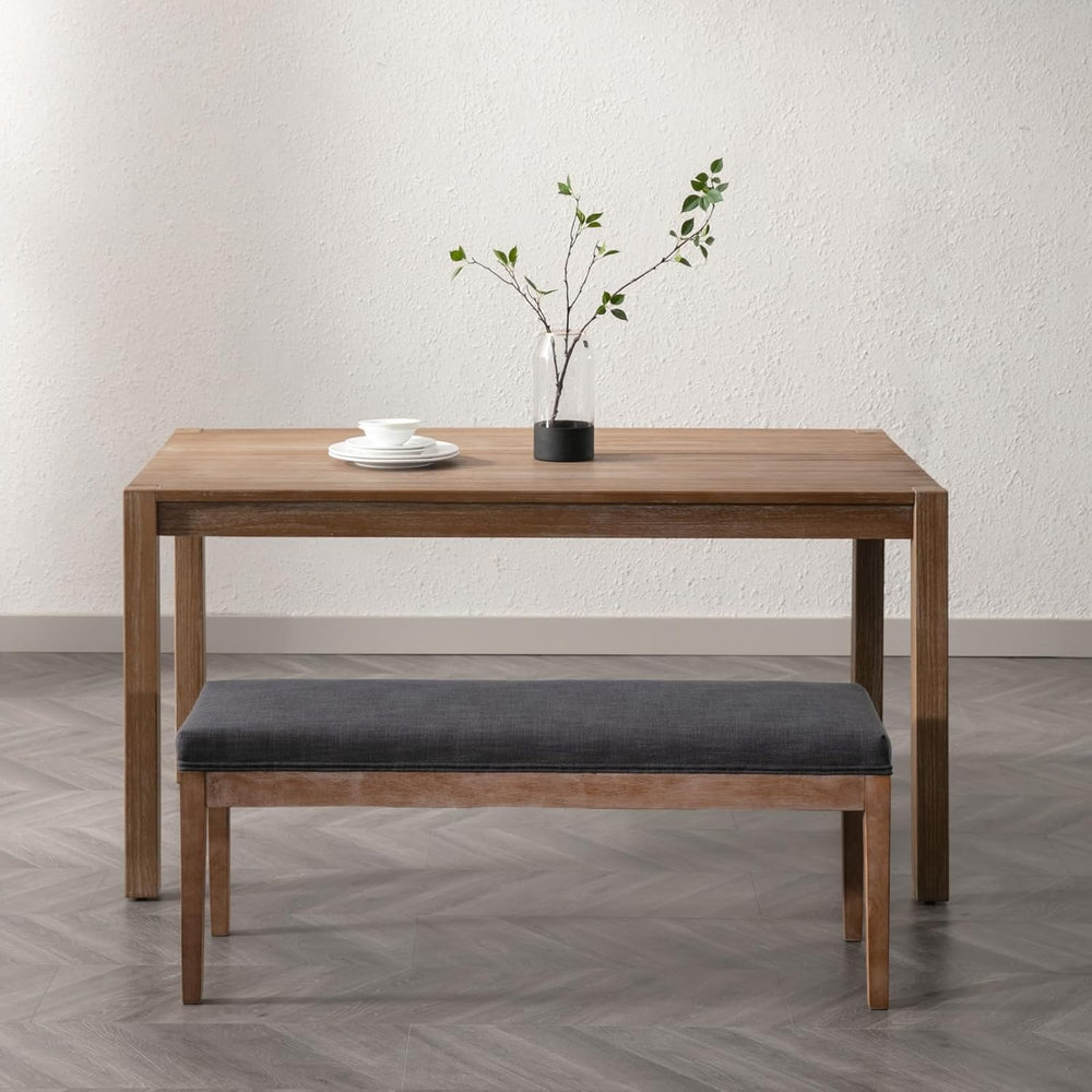 chairus Linen Upholstered Entryway Bench Dining Table Benches Farmhouse Shoe ...