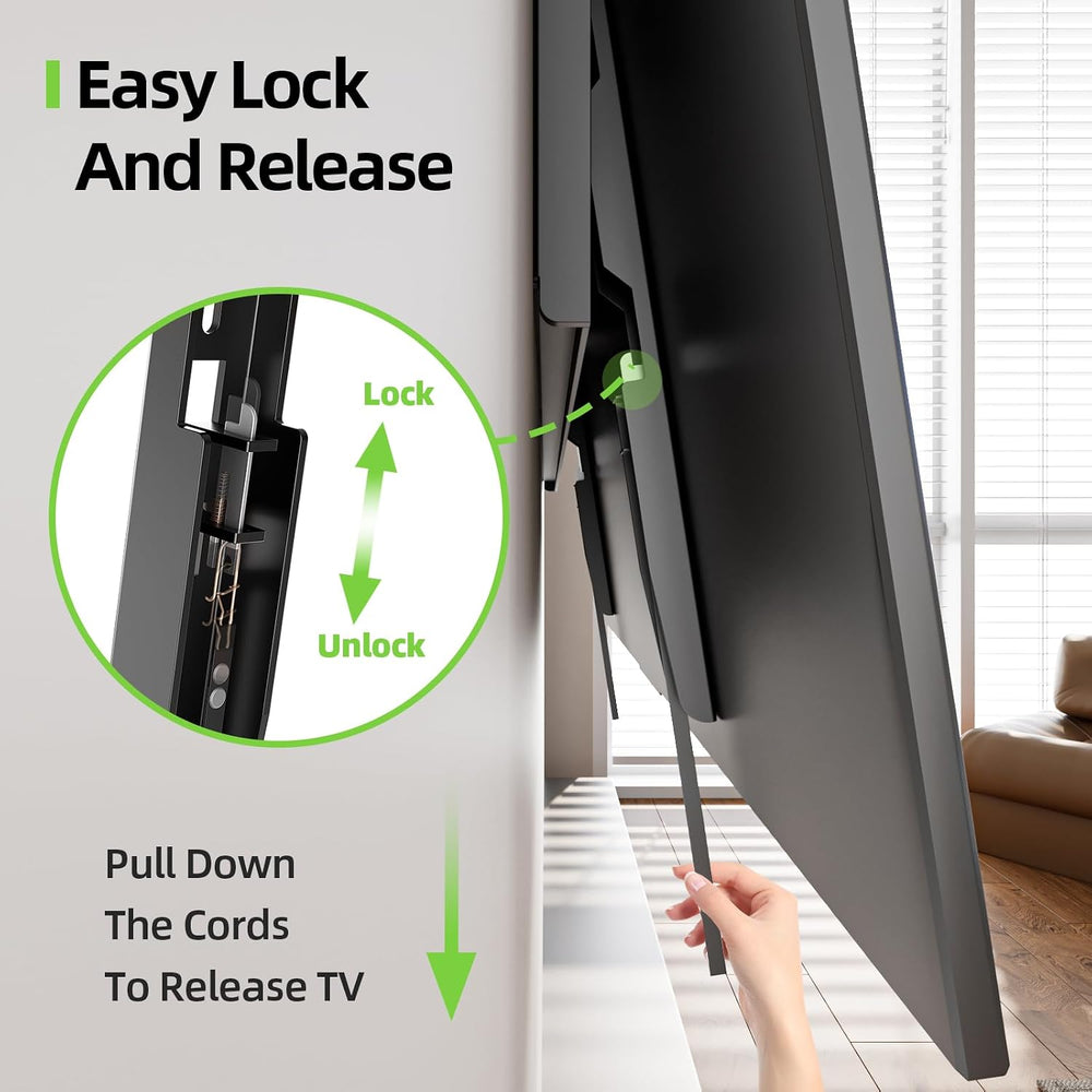 USX MOUNT Heavy Duty Fixed TV Wall Mount for 65-100 inch Flat TVs, Max Load 2...