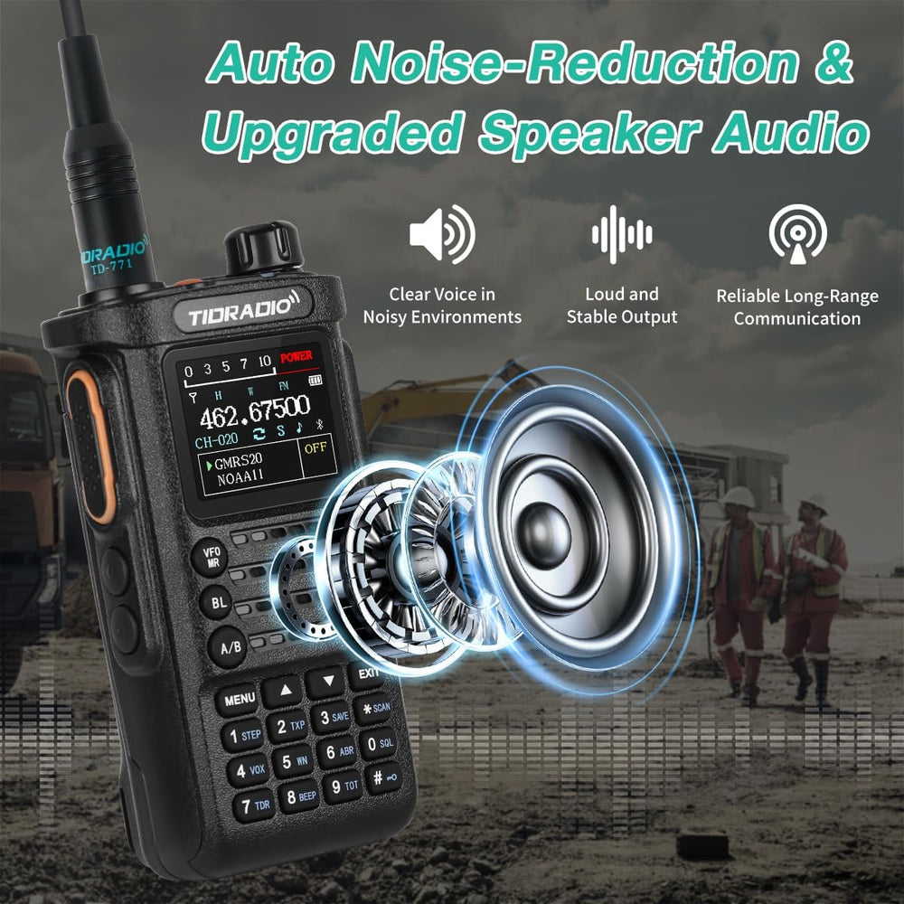 (4th-Gen) TIDRADIO TD-H8 10 Watt GMRS Handheld Radio, APP/PC Programming 4PCS...