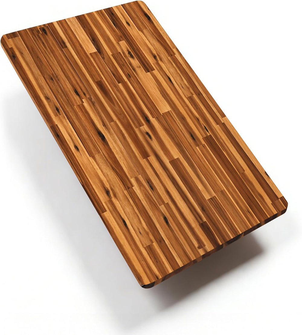 FLEXISPOT Acacia Solid Wood 60"x30" Butcher Block Desktop, Natural