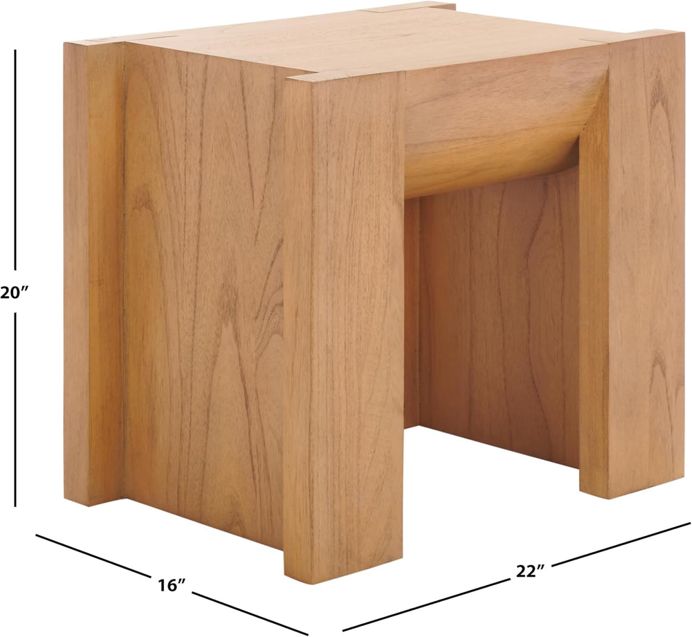 SAFAVIEH Couture Collection - Jessandria Natural Brown Accent Table, Contempo...