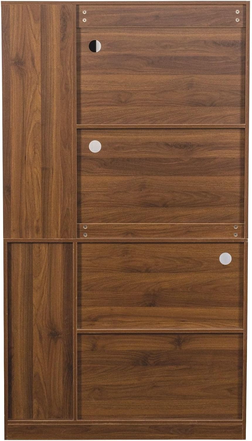 70.87" Kitchen Pantry Cabinet with Microwave Stand, Multi-Tier Pull-Out ...