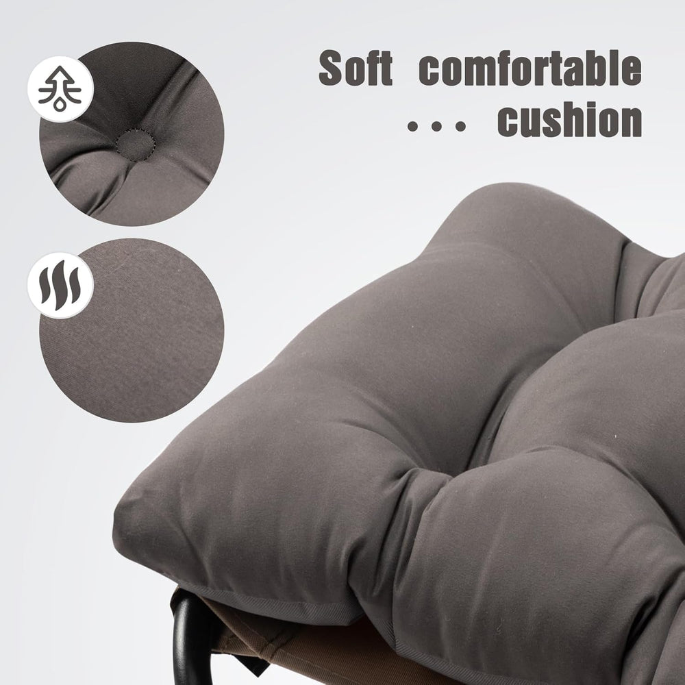 HollyHOME 15"(H) Folding Footrest Stool, Small Foldable Ottoman, Accent ...
