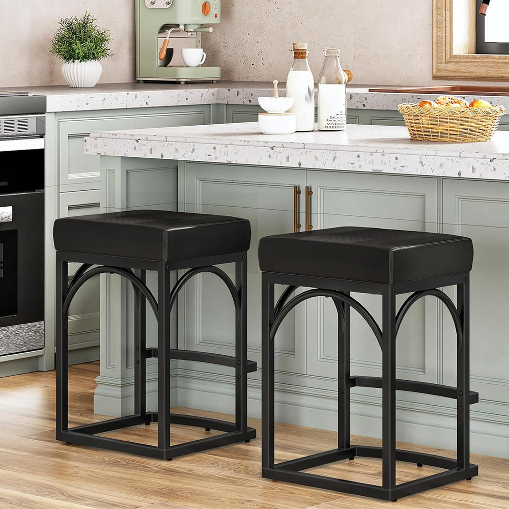 HOOBRO Bar Stools, Set of 2 Bar Stools