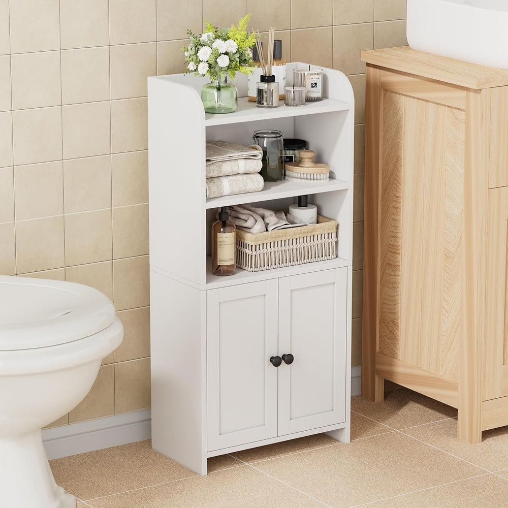 Homhedy Small Bathroom Storage Cabinet, Toilet Paper Storage Cabinet | Bathro...