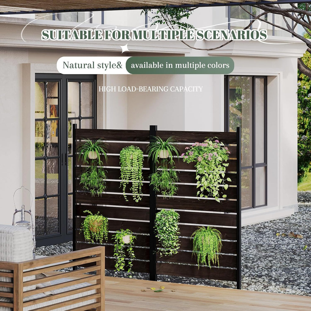 Privacy Fence Screen Outdoor Freestanding Decorative Patio Air Conditioner Fe...