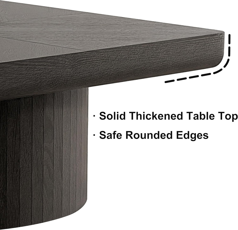 Nesting Coffee Table Set, 2 Piece, Square Parquet Wood Top | 2 Piece Set, Par...