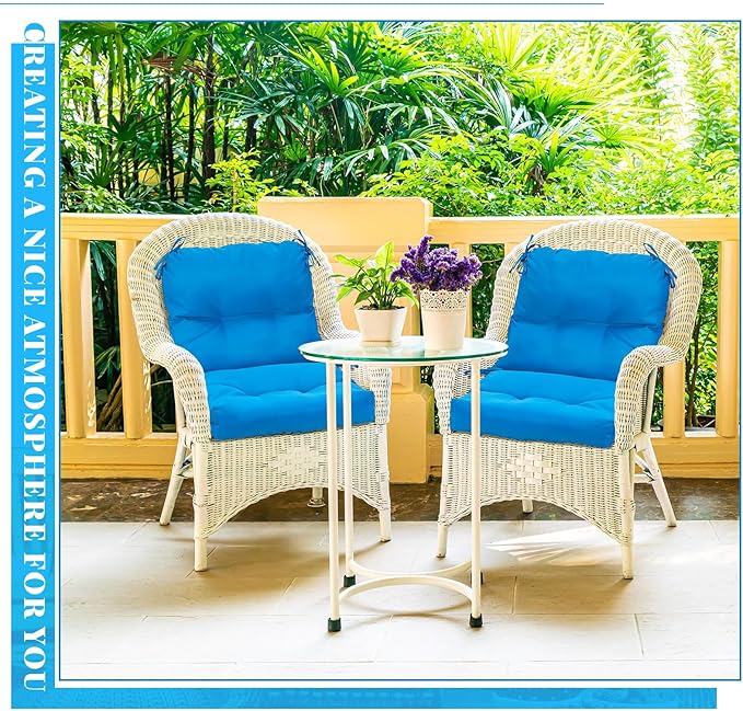 Geetery Outdoor Chair Cushions Set of 4 for Patio Lawn Furniture Wicker Rocki...