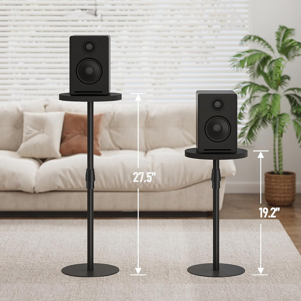TUTOTAK Tall Round Side Table, Small End Table, Drink Table, Pedestal Side Ta...