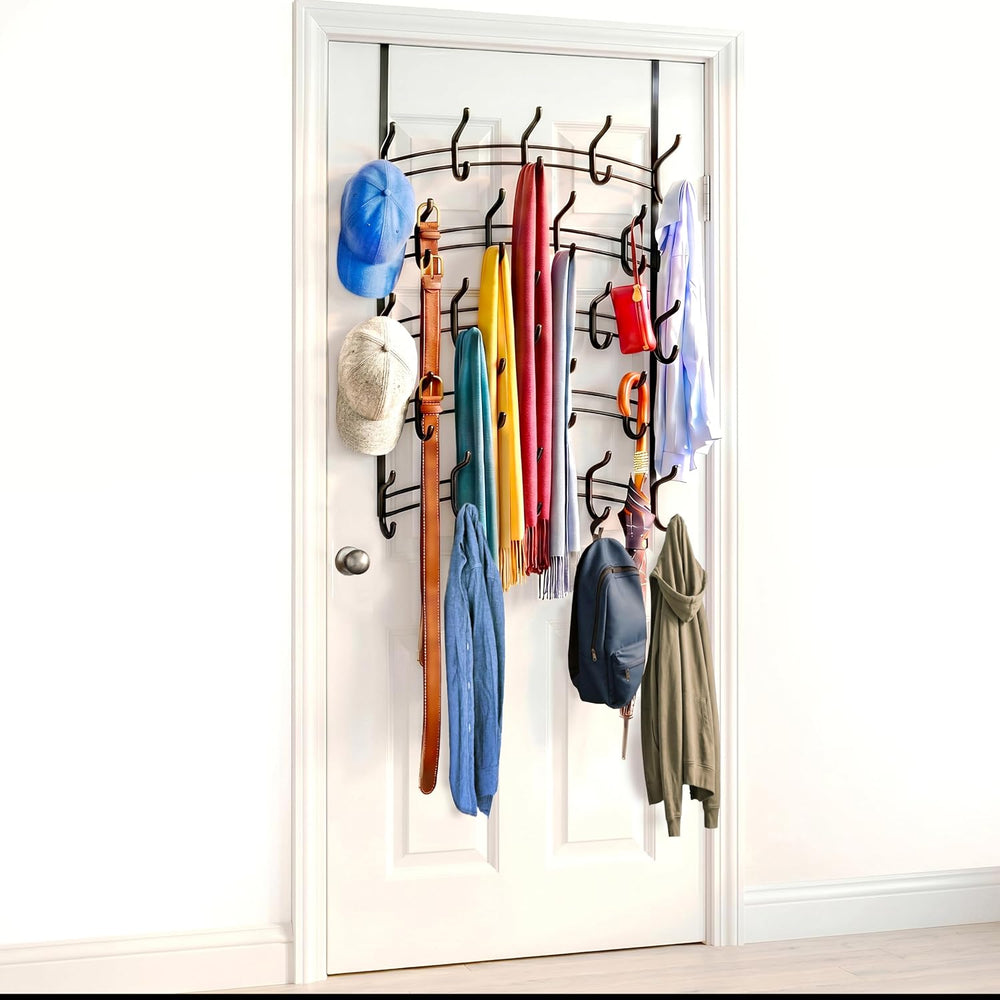 LYNK Professional® Home™ Over the Door Hooks - 46 Hook – Over the Door Coat R...
