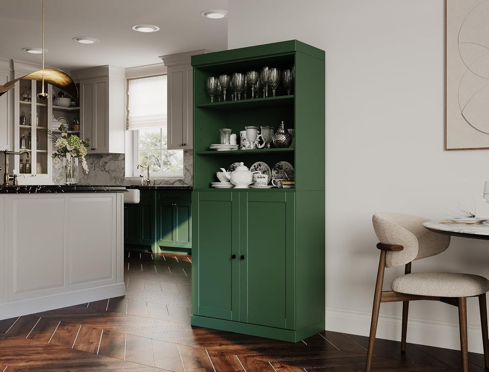 Palace Imports 100% Solid Wood 32"" Pantry Cabinet with Shaker Door...