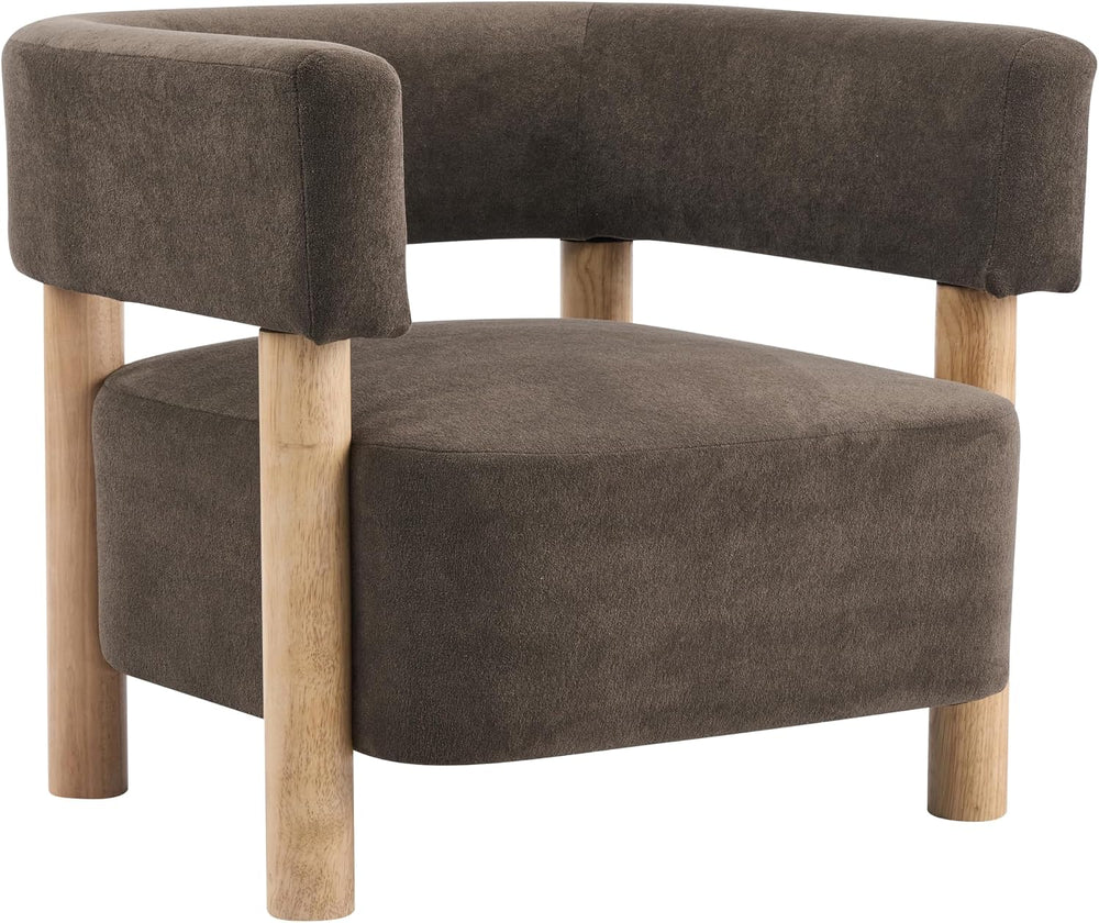 Christopher Knight Home Carly Low Profile Accent Chair, Boucle Upholstered Ba...
