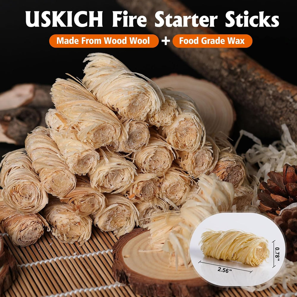 150Pcs Fire Starter,Fire Starters for Campfires,Fireplace, Pellet Stove &...