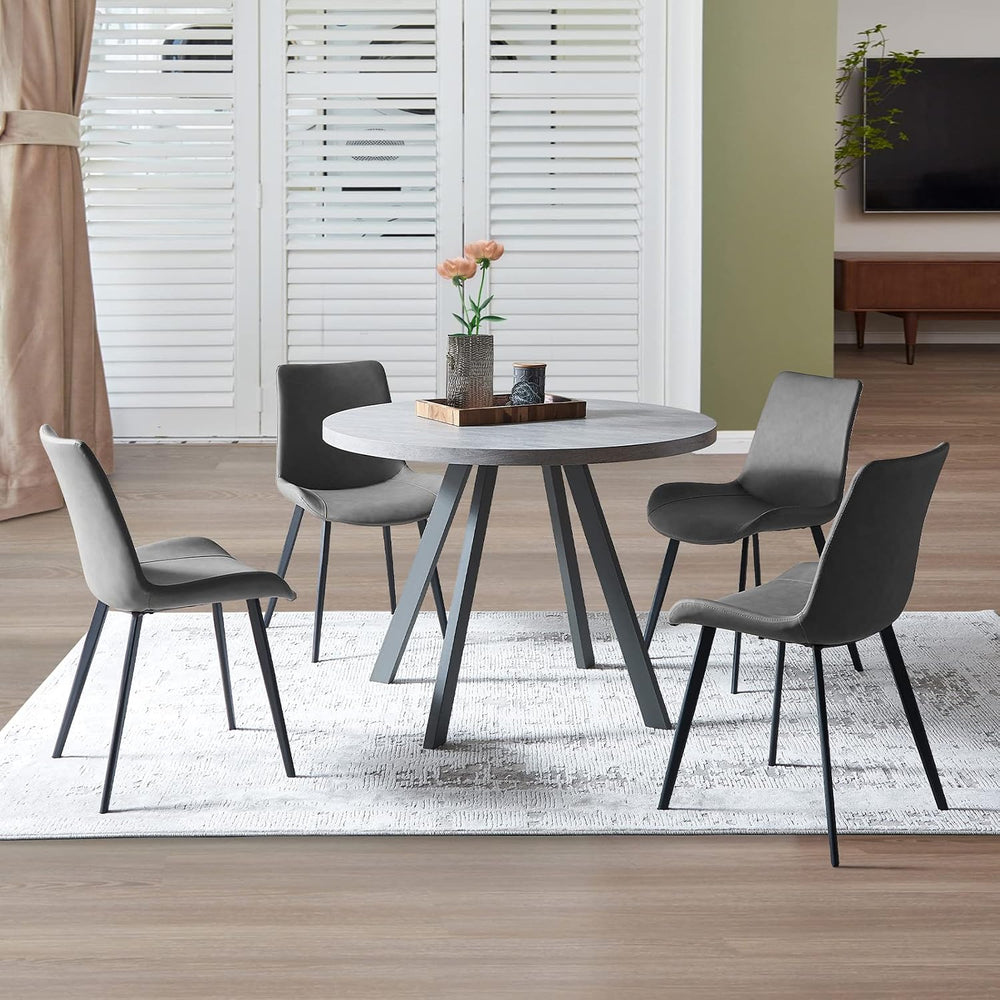 Zerifevni Round Dining Table Set, Mid Century Modern Small Round Dining Table...