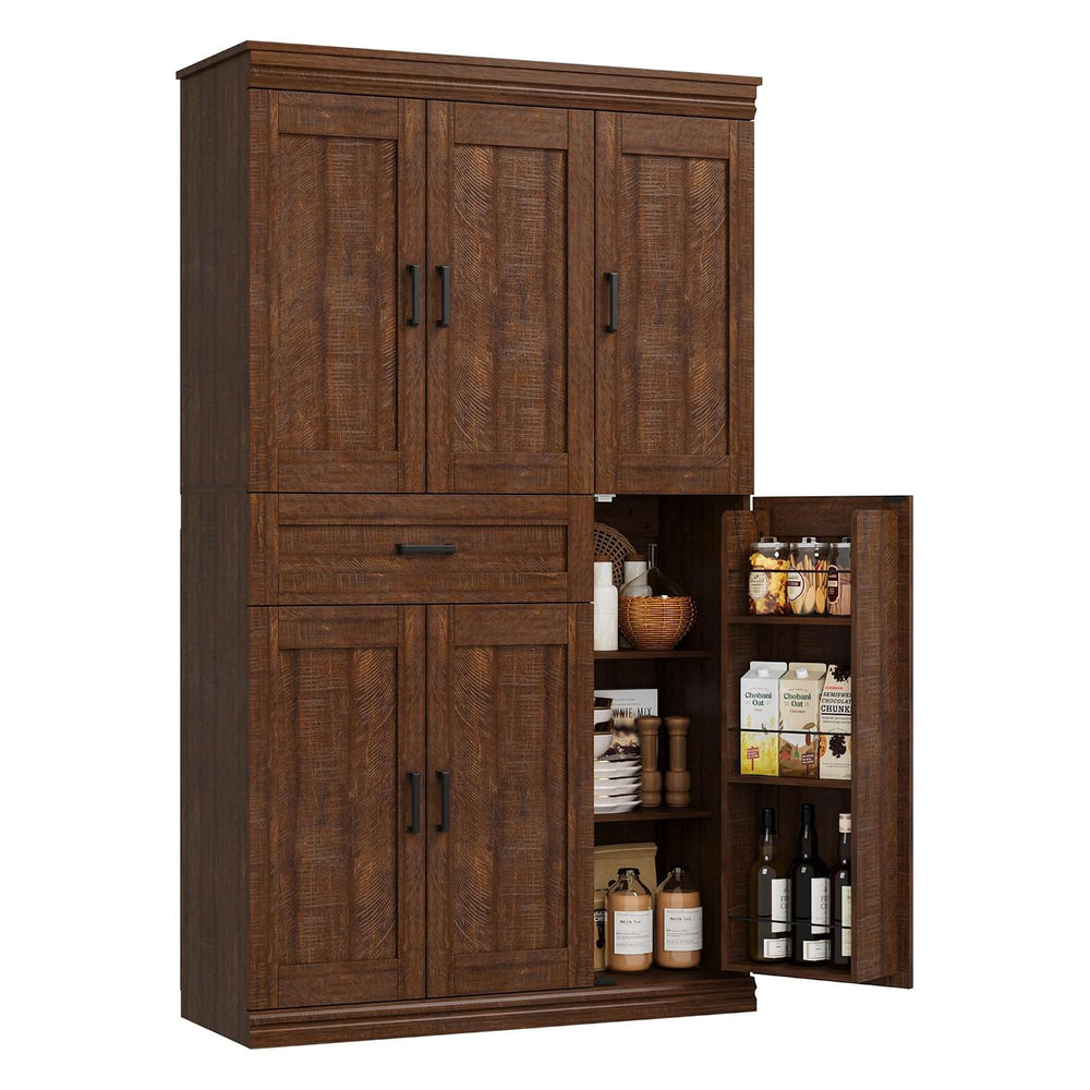 Garvee 70" Tall Kitchen Pantry Storage Cabinet,Modern Kitchen Hutch Cabi...