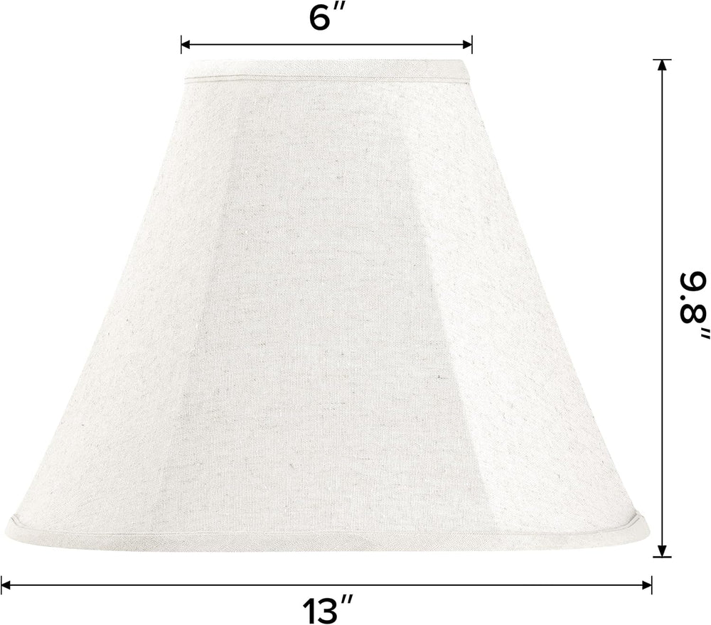 GOSO Lamp Shades, 6" Top x 13" Bottom x 9.8" High, Beige, Set ...