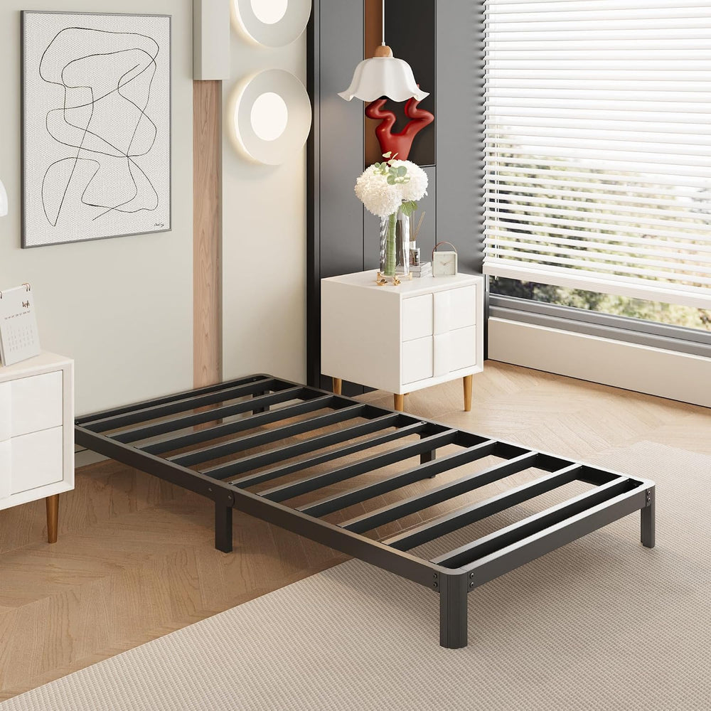 Yicensen 8 Inch Twin Bed Frames No Box Spring Needed,
