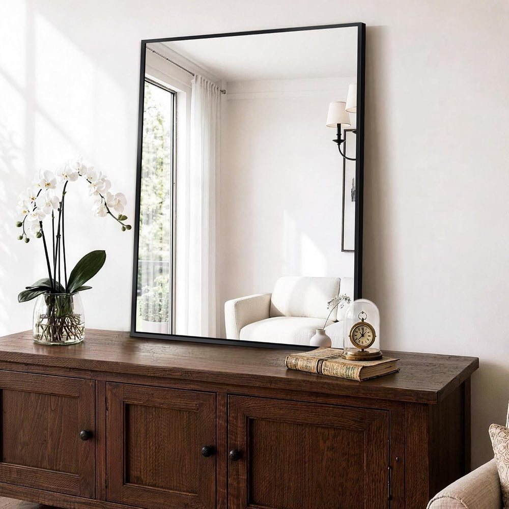 Bathroom Mirror for Wall, 2 Pack 30”x36” Vanity Mirrors,Black