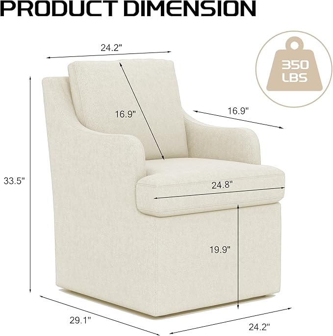 VKNOW Upholstered Dining Chairs Set of 2, Modern Kitchen Chairs Dinner Chairs...