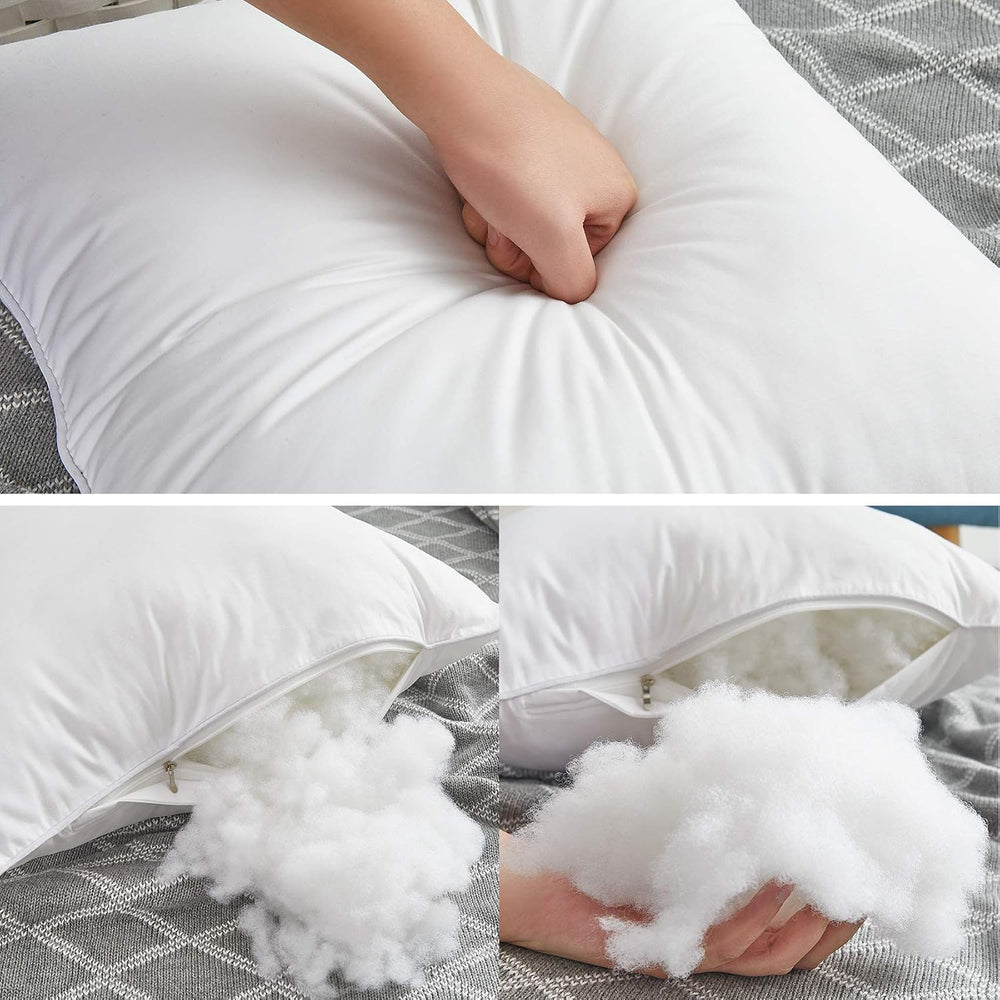 Oubonun 22 x 22 Throw Pillow Inserts (Set of 2) with 100% Cotton Cover - 22 I...
