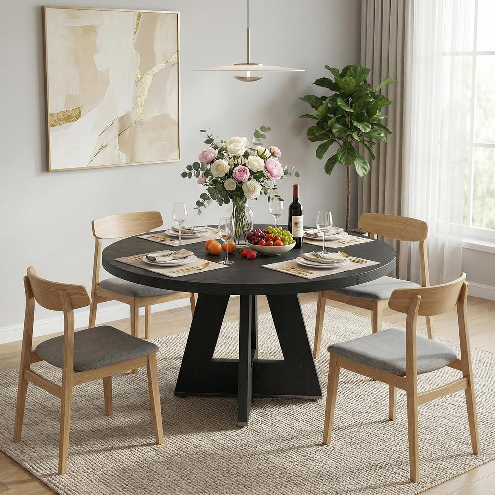Lailang 47 Inch Dining Table, Small Dining Room Tables, Round Kitchen Tables,...