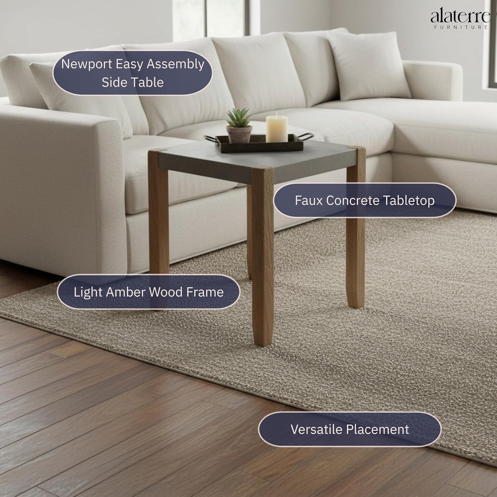 Alaterre Furniture Newport Living Room Collection – 21” Square End Table with...