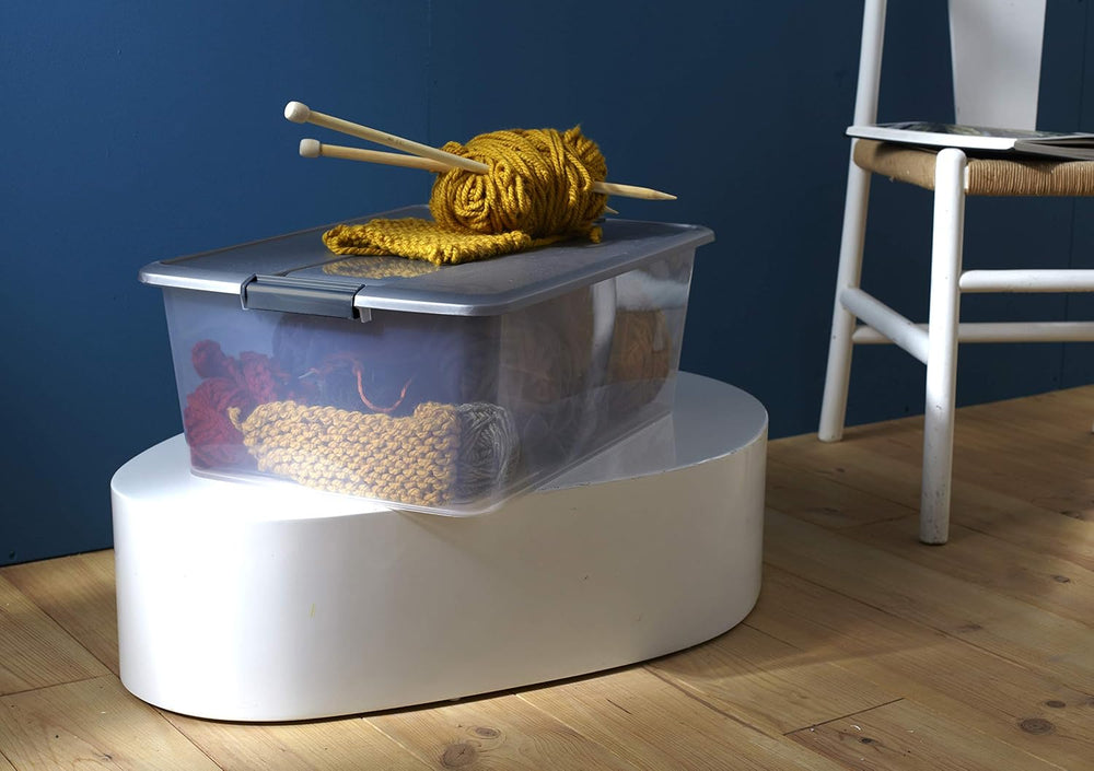 Sundis 4351004 Kliker Box Storage Box PP Argent 57 x 39 x 30,5 cm