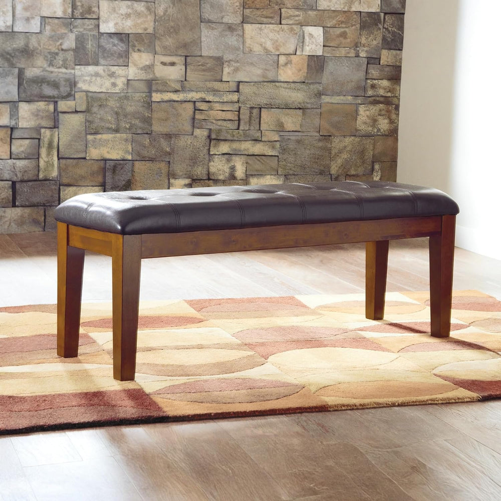 Signature Design by Ashley Ralene Tufted Upholstered Dining Room Bench, Mediu...