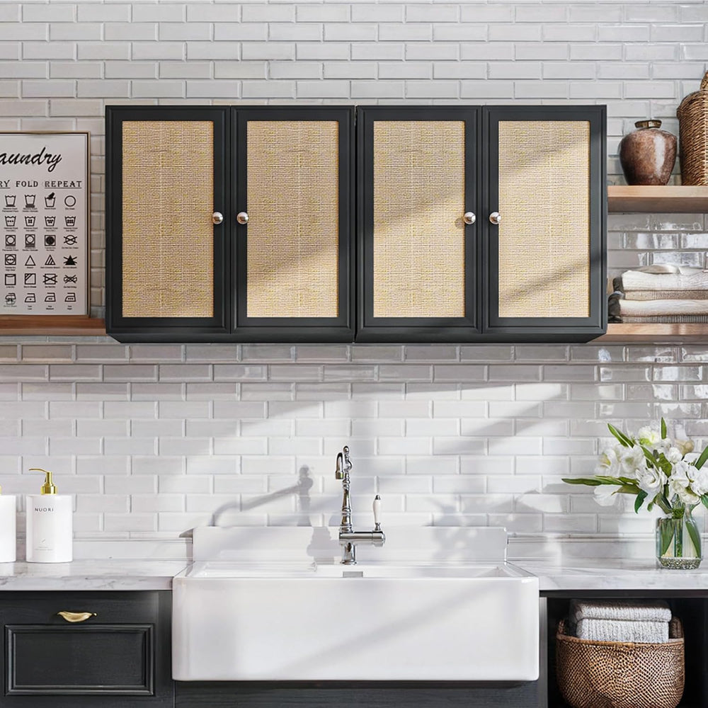 Laundry Room Cabinets with Lights, 24INCH Bathroom Cabinets Wall Mounted with...