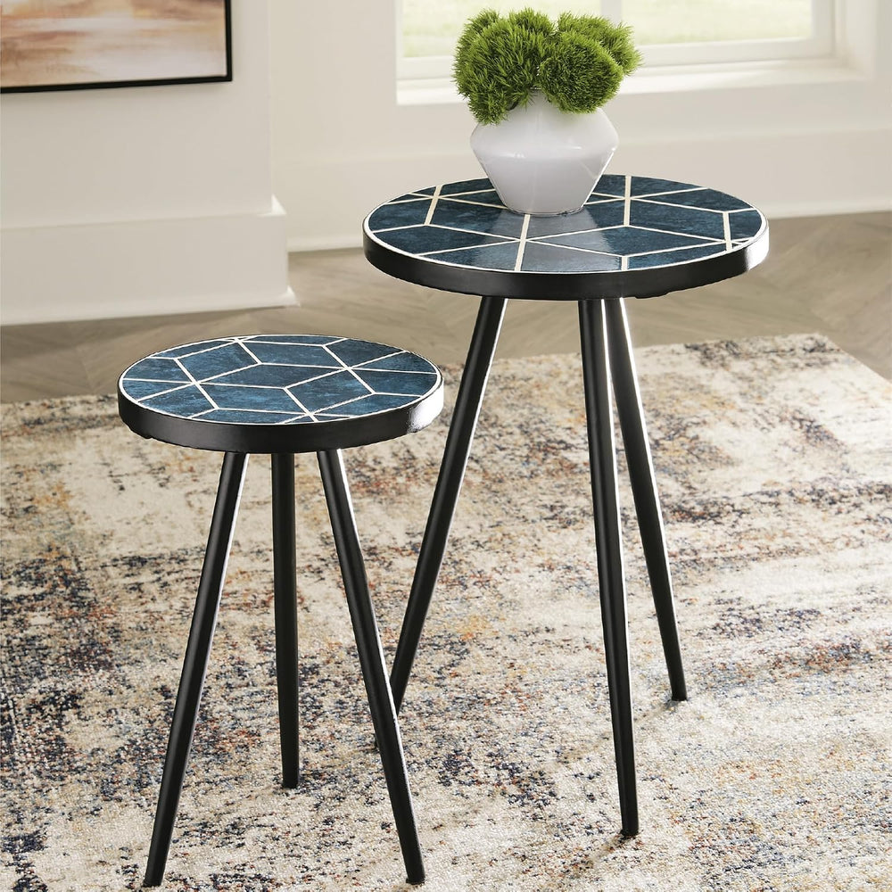 Signature Design by Ashley Clairbelle Contemporary Nesting Diamond Pattern Ac...