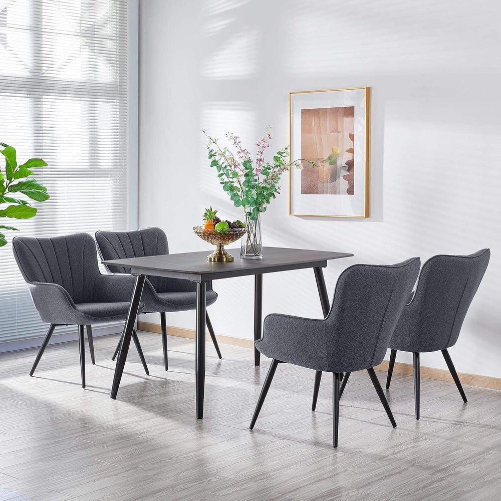 Yaheetech Dining Chairs Set of 2, Modern Armchairs, Gray