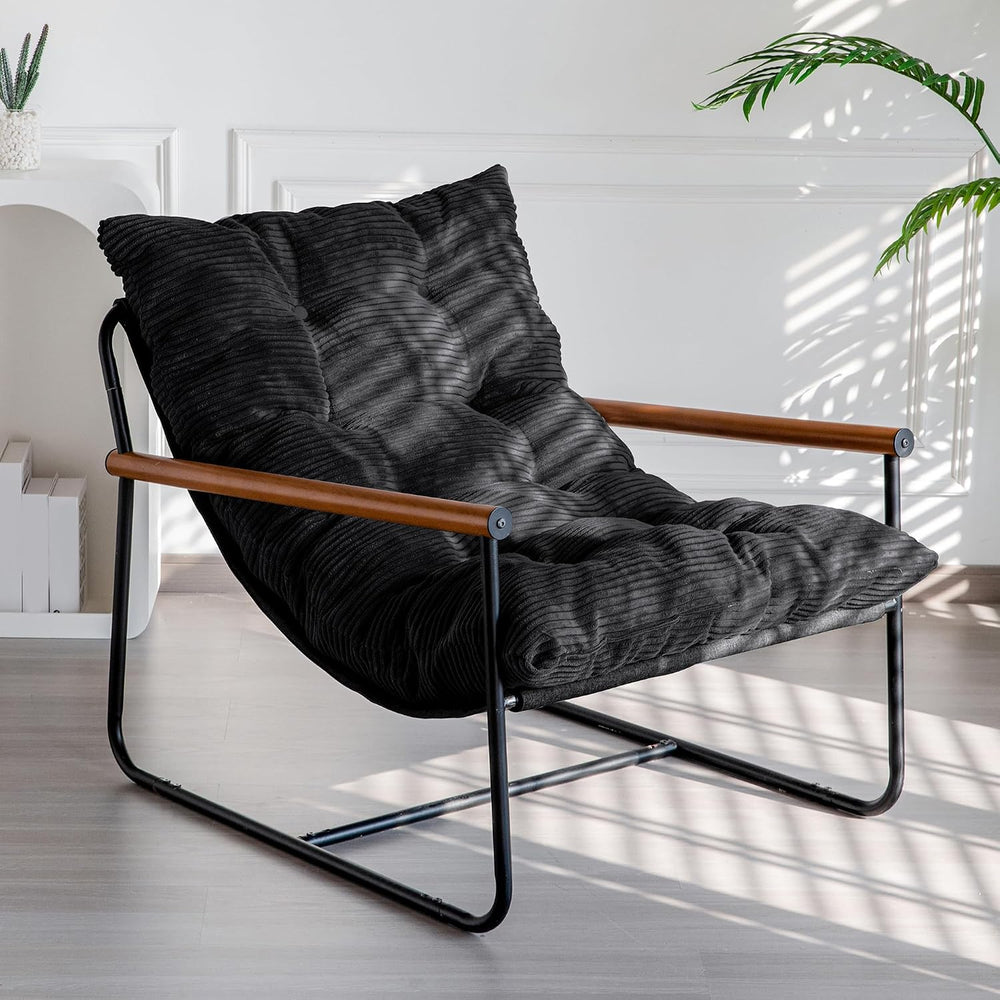 MAXYOYO Modern Accent Chair, Comfy Living Room Chair with Metal Frame