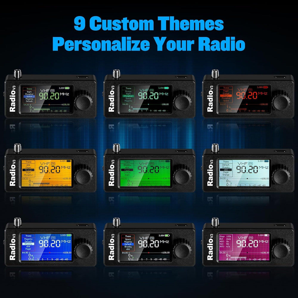 Si4732 Mini Radio ATS Pocket Radio-AM/FM/LSB/USB/CW/RTTY(Black)