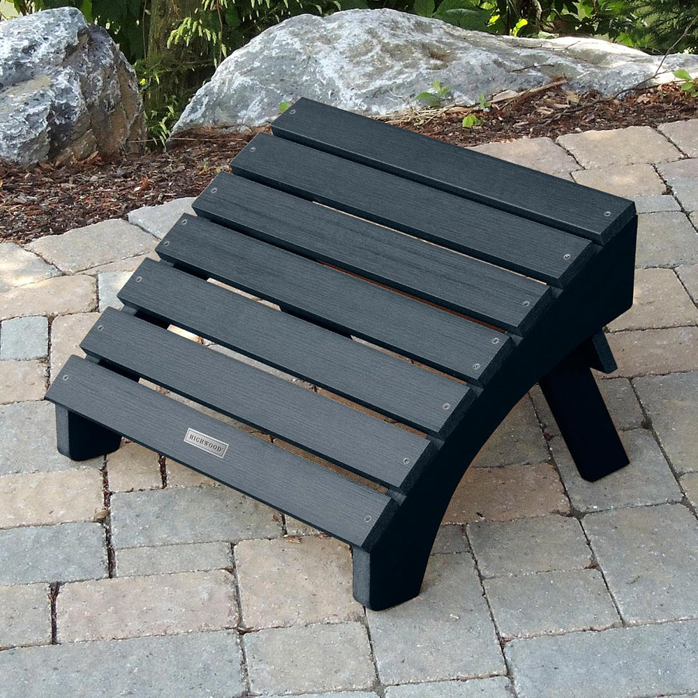Highwood AD-OTL1-FBE Adirondack Folding Ottoman, Federal Blue