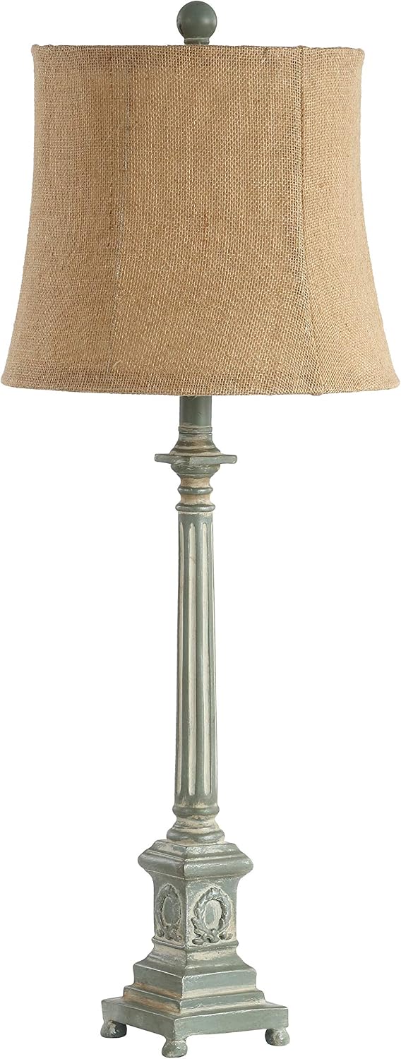 SAFAVIEH Collin Table Lamp, 31.5" Modern Antique Blue TBL4214A