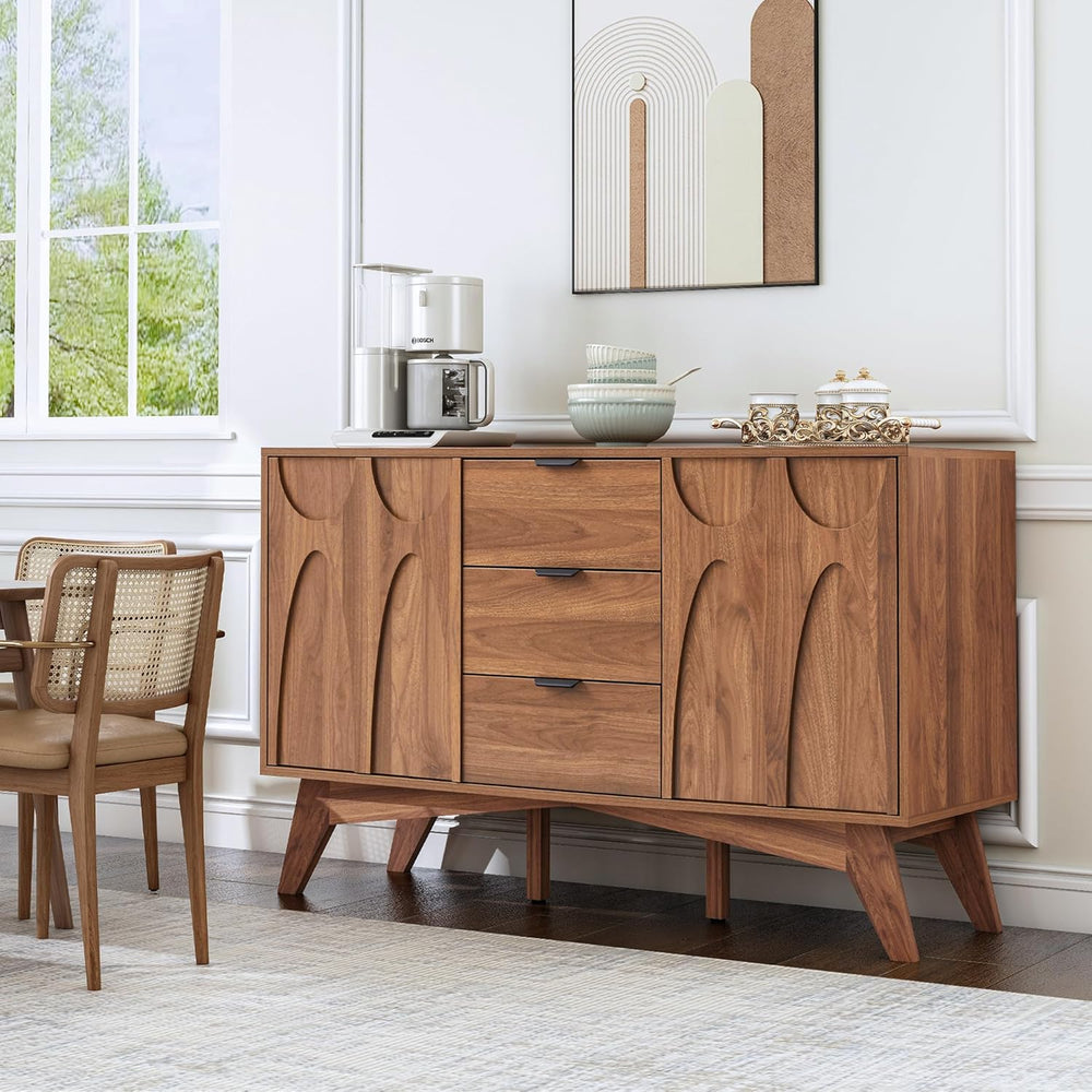 Bifins Buffet Cabinet with Storage, 47.2" Storage Cabinet with 3 Drawers...