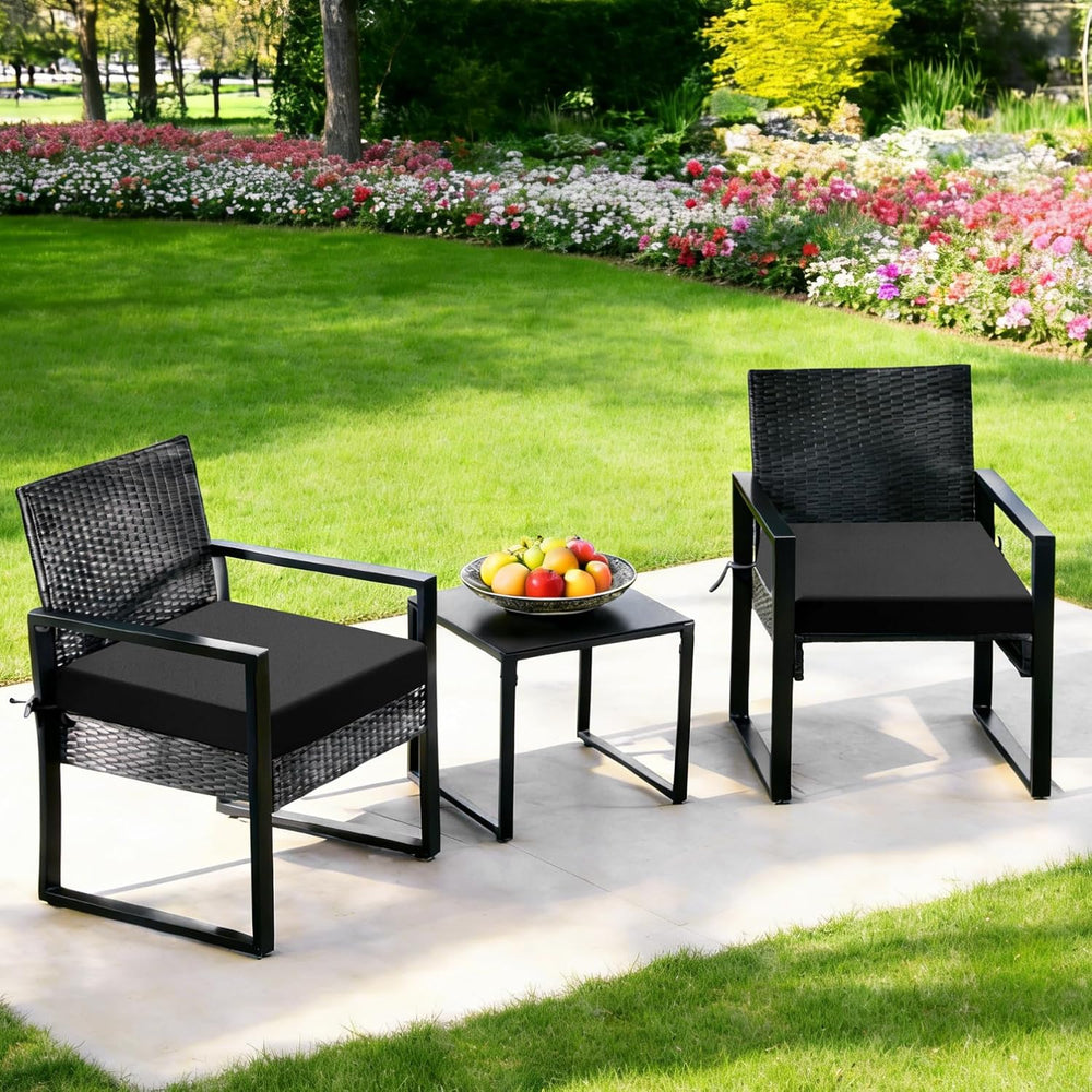 Outdoor Chair Cushions Set of 4, 19x19x3 Inch Waterproof & Fade Resistant...